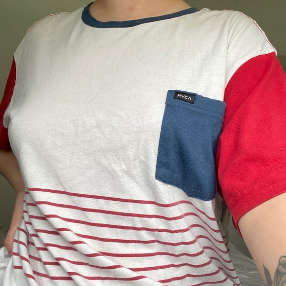 Red White and Blue Oversized Tee - Picture 2 of 2